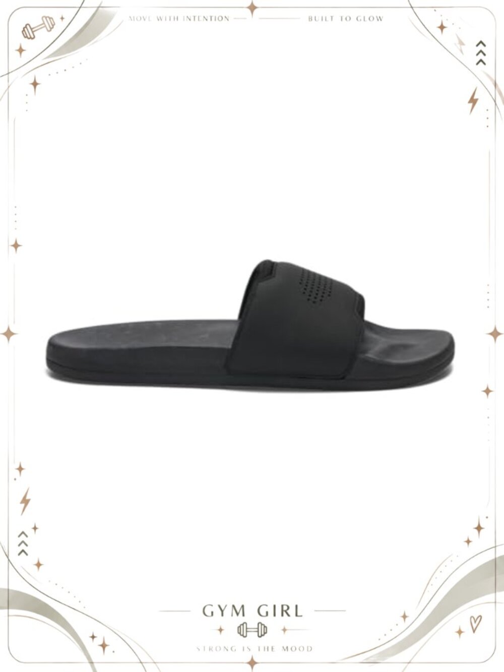 Men's Comfort Slides Dual Density EVA Faux Leather Arch Support Slip On